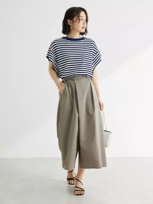 Green Parks - Haneuri Gaucho Pants Dark Beige