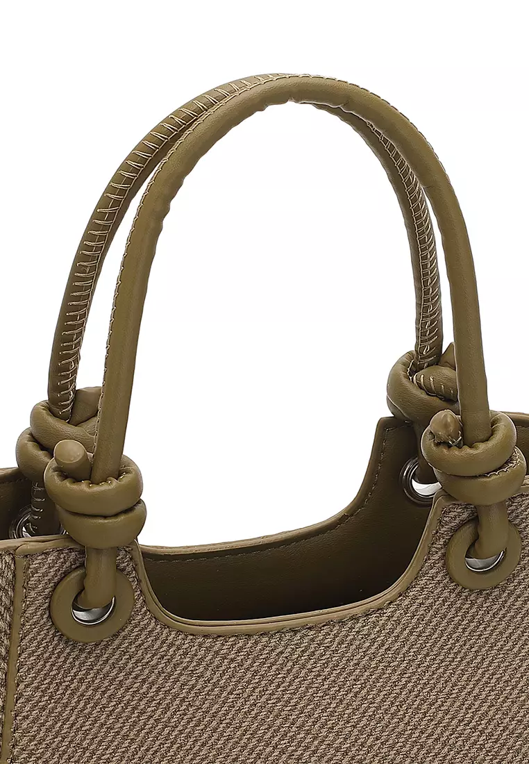 Women's Top Handle Bag / Sling Bag / Crossbody Bag / Shoulder Bag (Tas Tangan Wanita / Tas Selempang Wanita / Tas Bahu Wanita) - Hijau