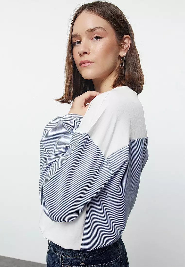 Relaxed Poplin Blouse