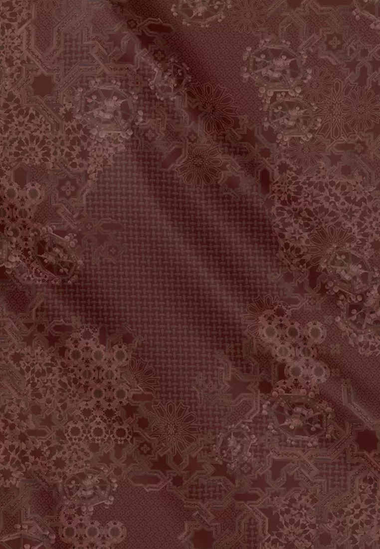Haramain 2 Voile Square - Oud Red