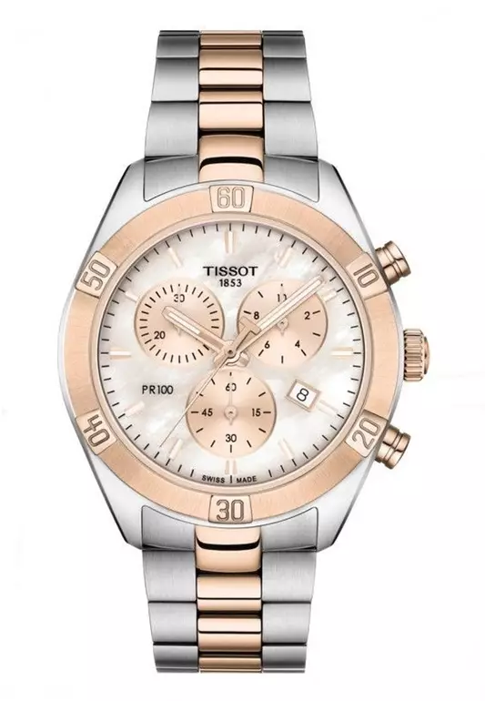 PR 100 Sport Chic Chronograpgn Swiss Quartz Women Watch (TT-T1019172215100)