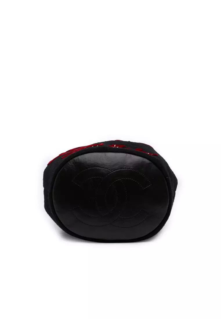 Pre-Loved Chanel Paris Hamburg Wool Bucket Bag