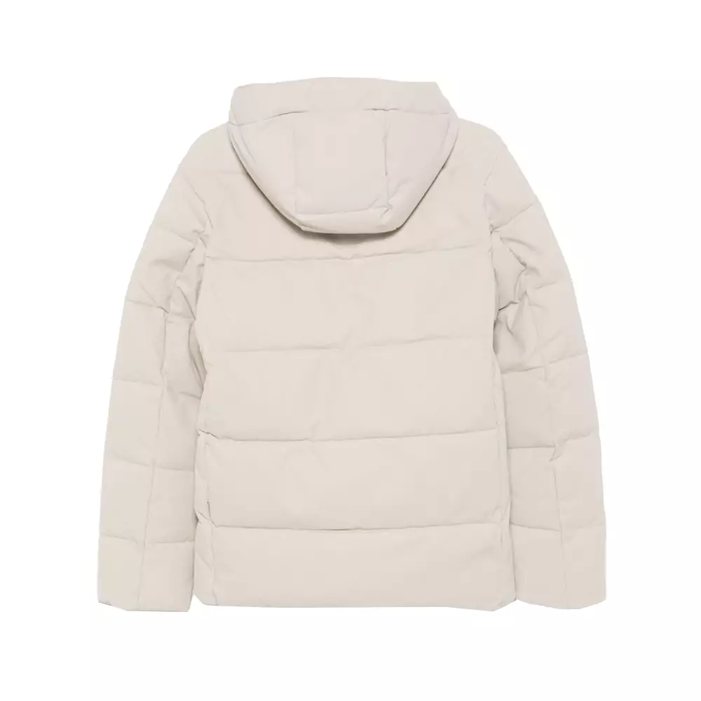 Finnian Animal Free Hooded Puffer Jacket Beige