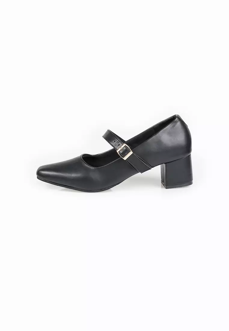 SEIS Rasy Sepatu Wanita Heels 5 cm - BLACK