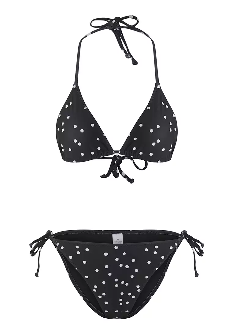 Polka Dot 3 Piece Set Bikini Set & Dress TBESS25JS00004