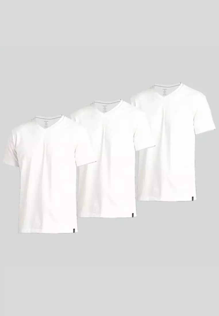 Jockey Cotton Rich Elance V-Neck T-Shirt (Pack of 3)