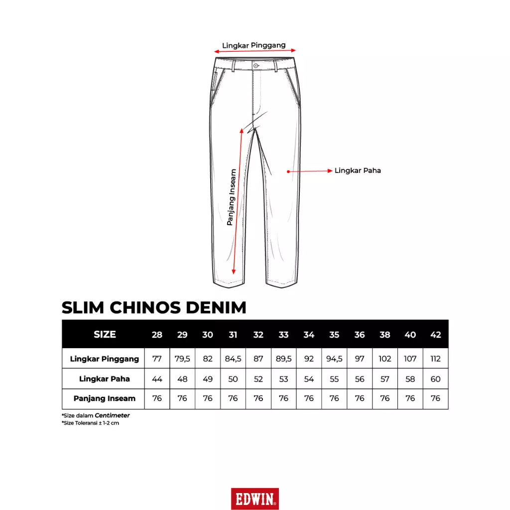 ALASKA KHAKY Celana Panjang Jeans Chinos Denim Pria - Celana Chino Denim Bottom Man Long Pants