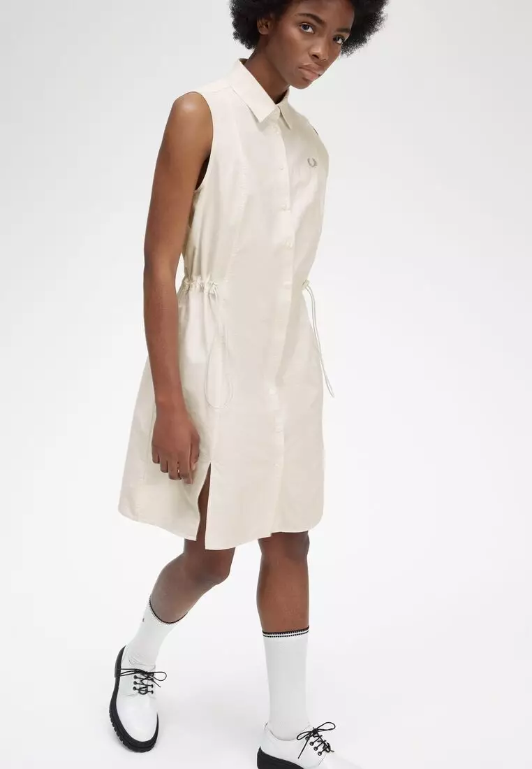 Buy Fred Perry Fred Perry D6152 Gathered Sleeveless Shirt Dress