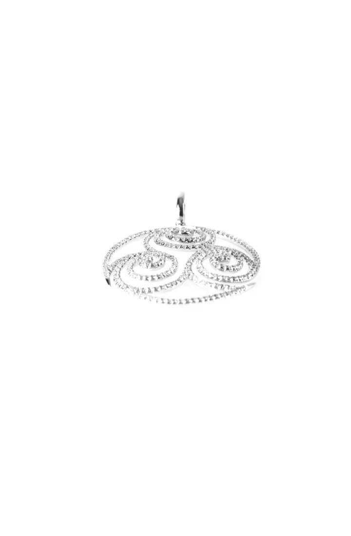 TOMEI Triplicity of  Waves with Razzmatazz Pendant, Diamond White Gold 750 (P3929)
