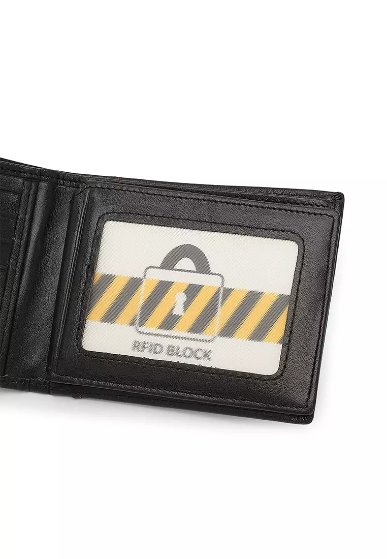 Men's Genuine Leather RFID Blocking Wallet  (Dompet Pria Kulit Genuine RFID Blocking) - Hitam
