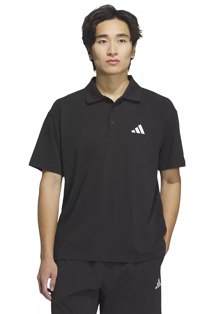 Essentials Plus Loose Fit Small Logo Short Sleeve Polo Shirt