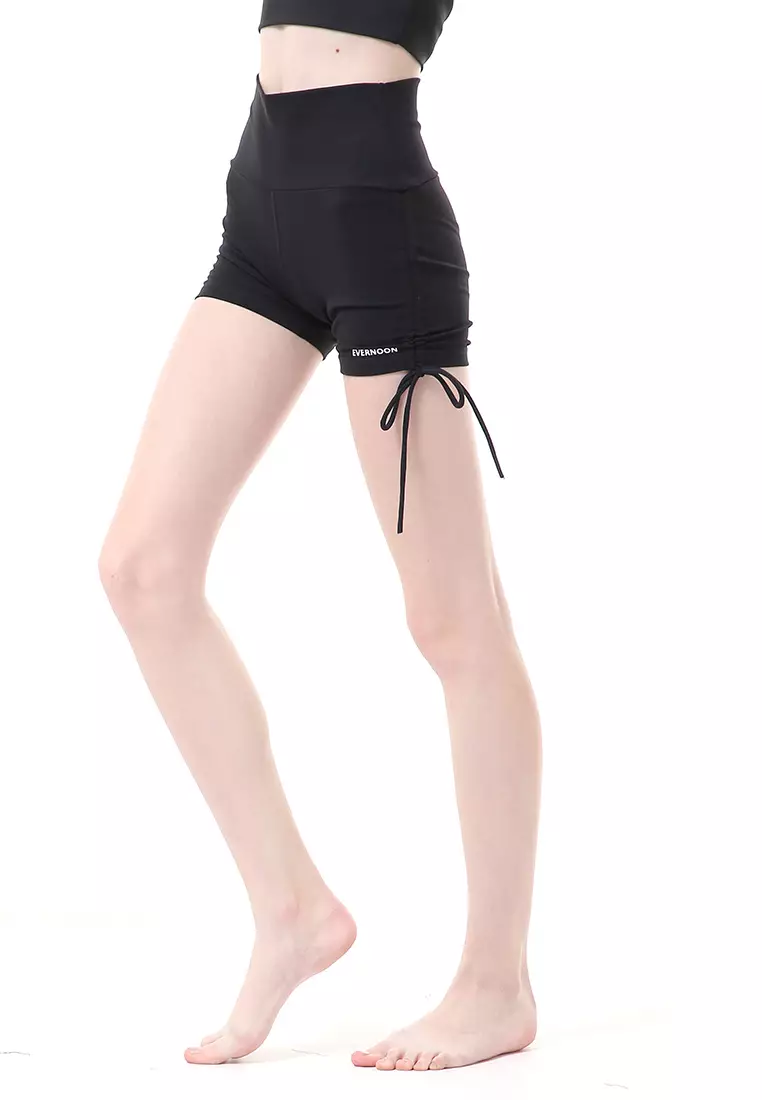 Gazala Celana Pendek Yoga Bawahan Wanita Relaxed Fit - Black