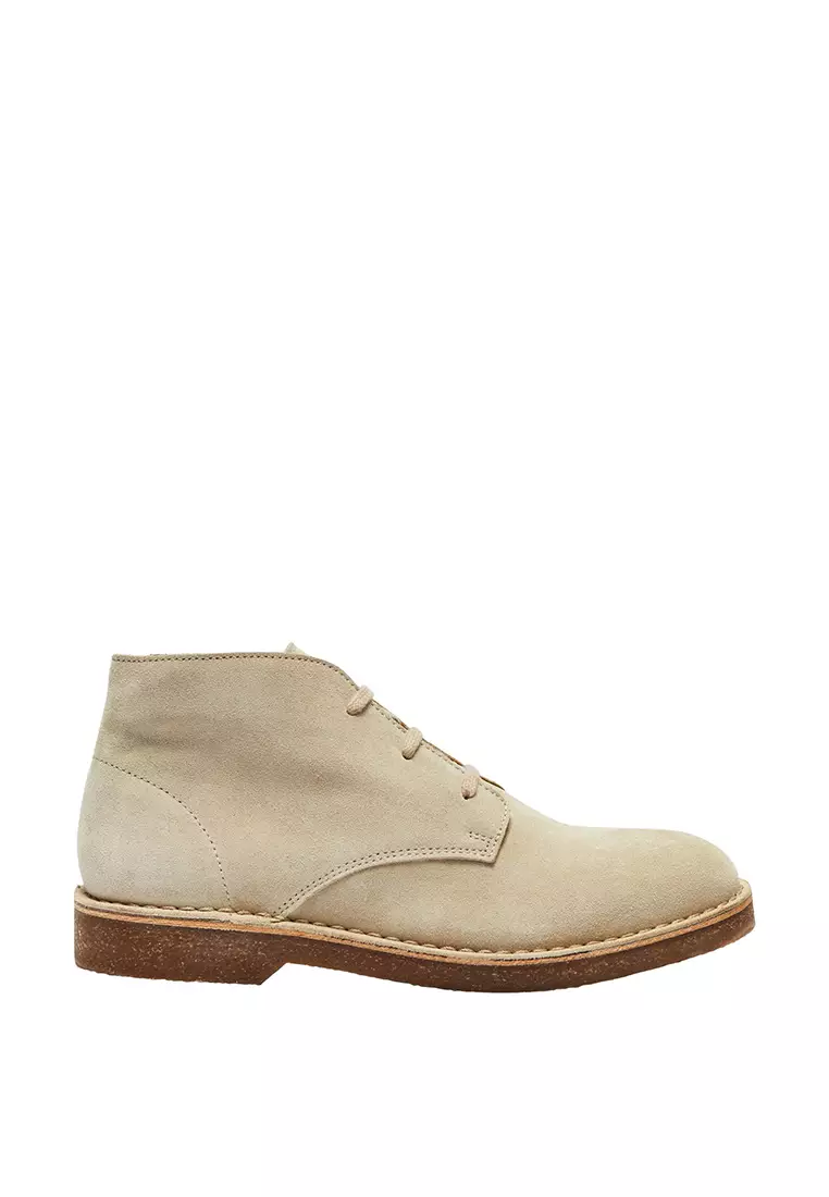 Buy Selected Homme Riga New Suede Desert Boots 2024 Online | ZALORA ...