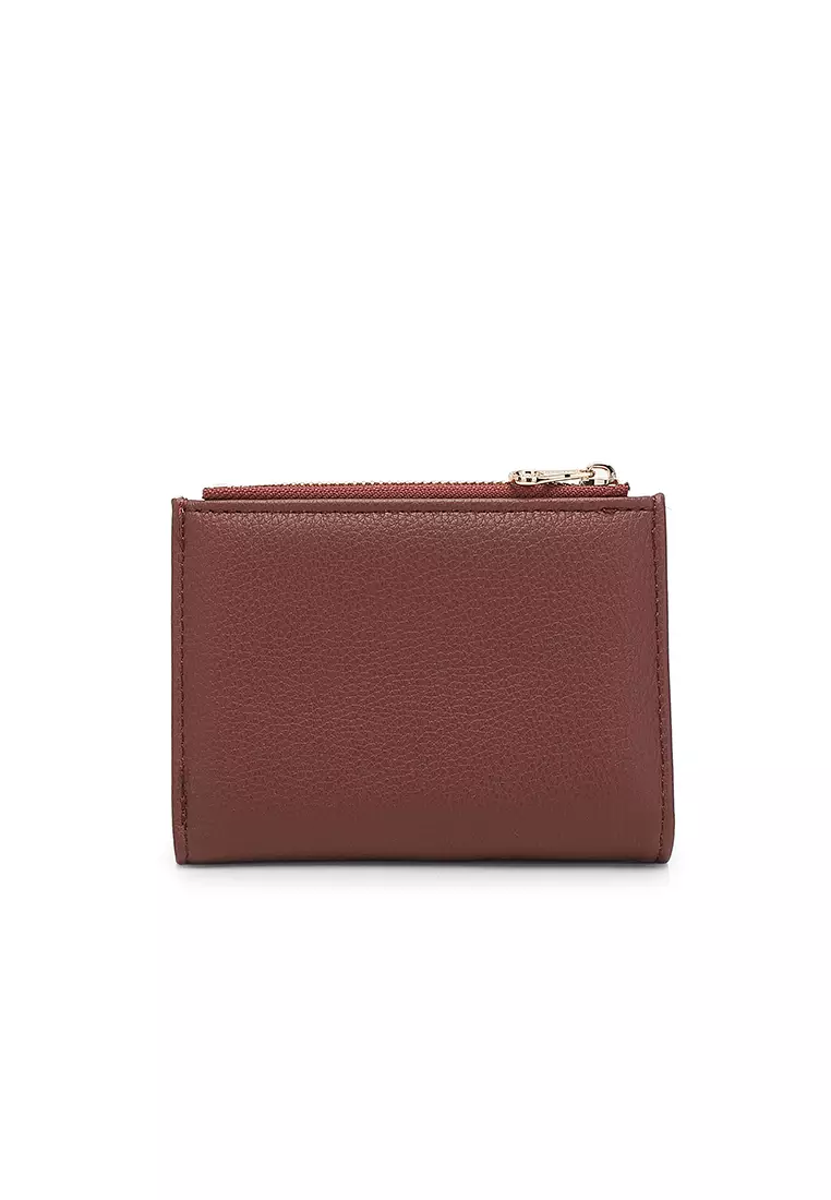 Women's 2 in 1 Purse/Wallet With Coin Compartment - Dark Brown