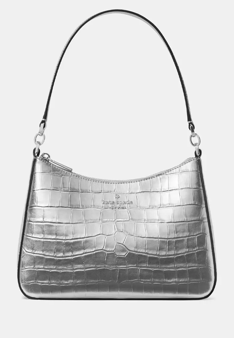 kate spade シルバー ラメ バッグ Buy Kate Spade Margot Metallic Croc Embossed Convertible Shoulder