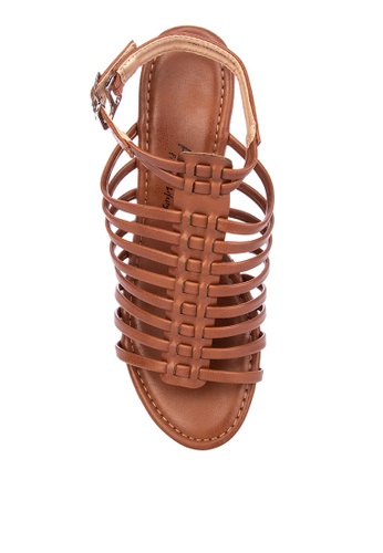Shop Alberto Strappy Wedge  Sandals  Online on ZALORA  