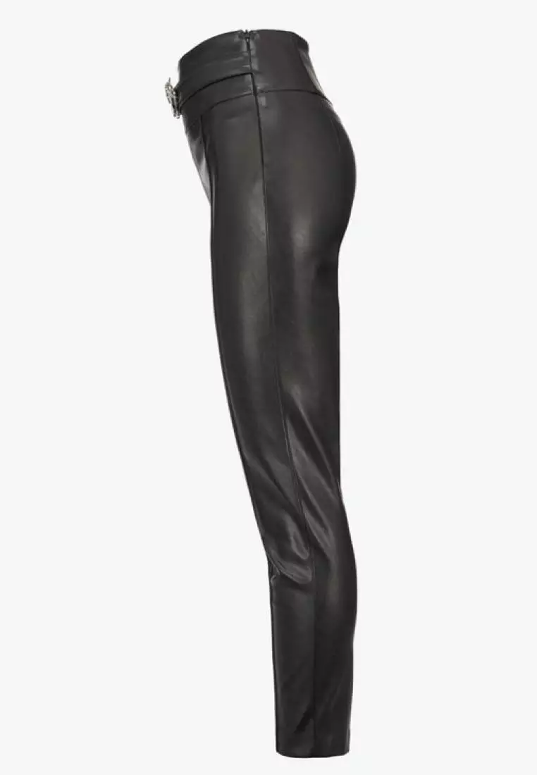 Pinko leather outlet pants