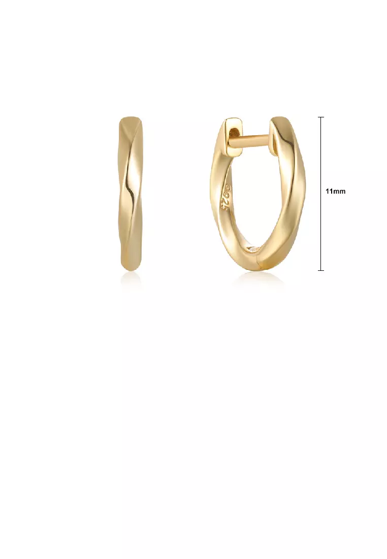 Gold and silver hoop earrings online