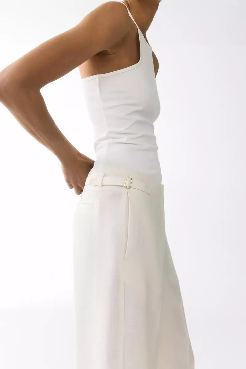 Wide tailored trousers