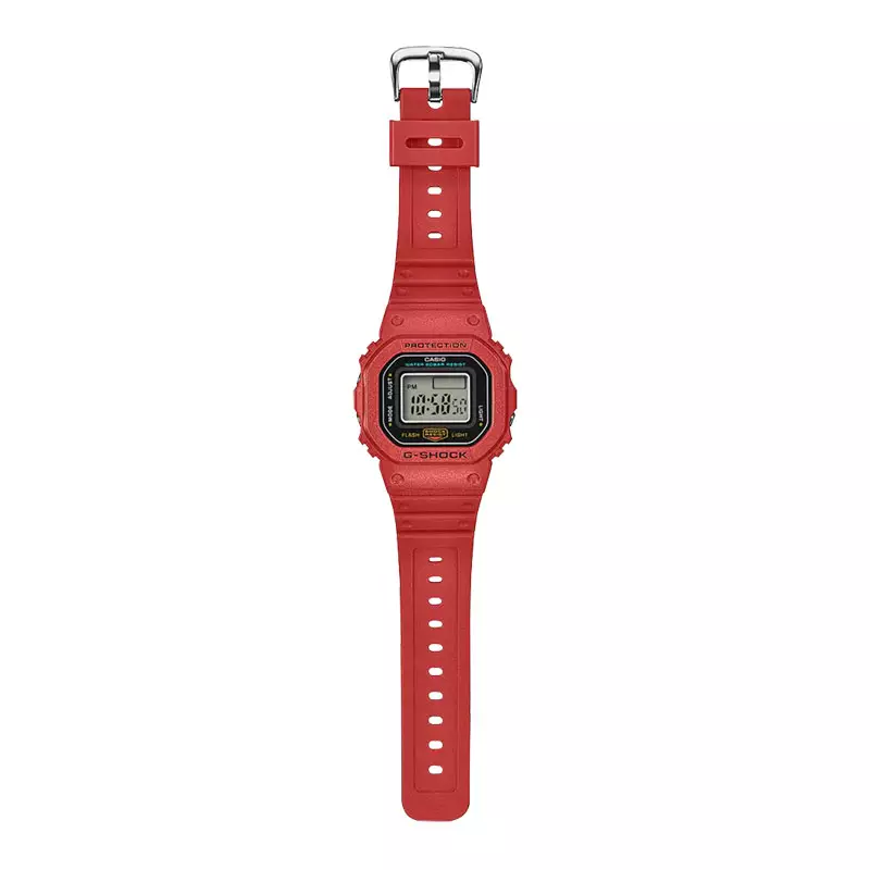 Jam Tangan Pria Casio G-Shock Nano DWN-5600-4JR Digital Dial Red Resin Band (JDM)