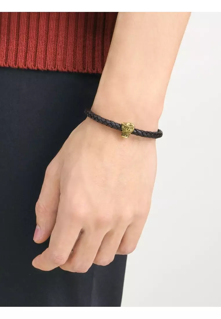 999 Gold Snake Charm for Men 92008C  [Bracelet not included]