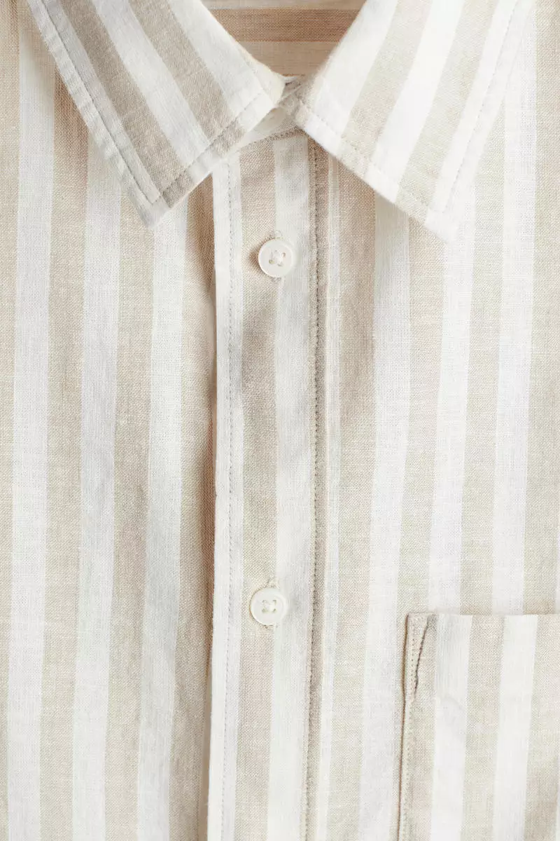 Regular Fit Linen-blend shirt