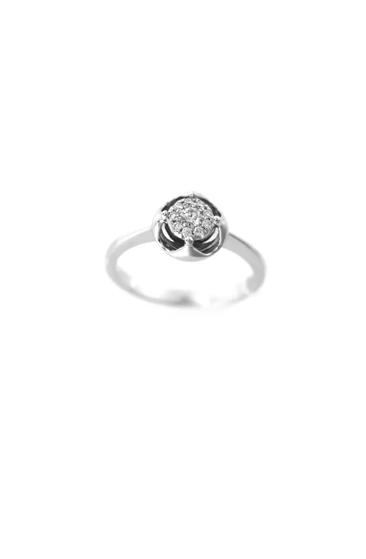 GOLDHEART Roseal Splendour Ring, Diamond White Gold 750 (R4136)