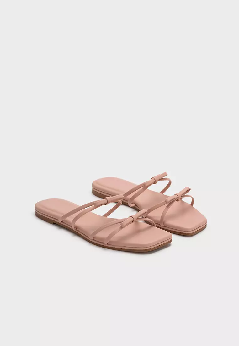 CLOUDFOAM FLAT SLIDES WITH BOW