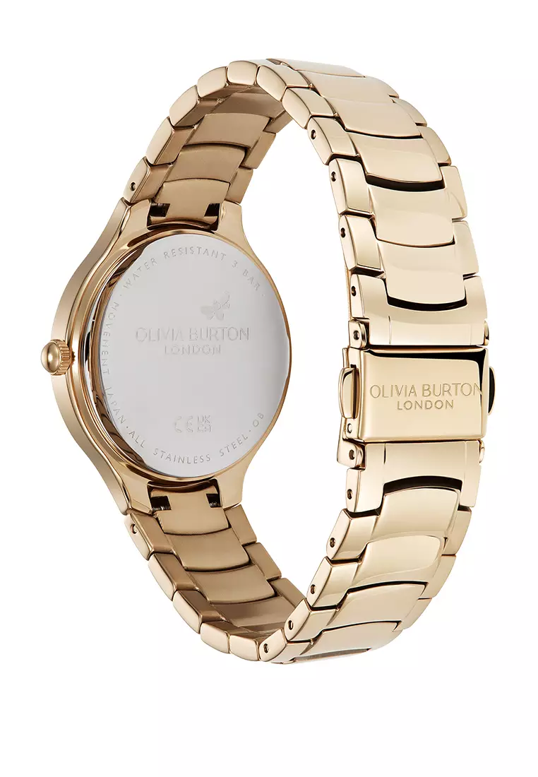Olivia Burton Lea 34mm Lea Rose Gold Bracelet Watch 24000210