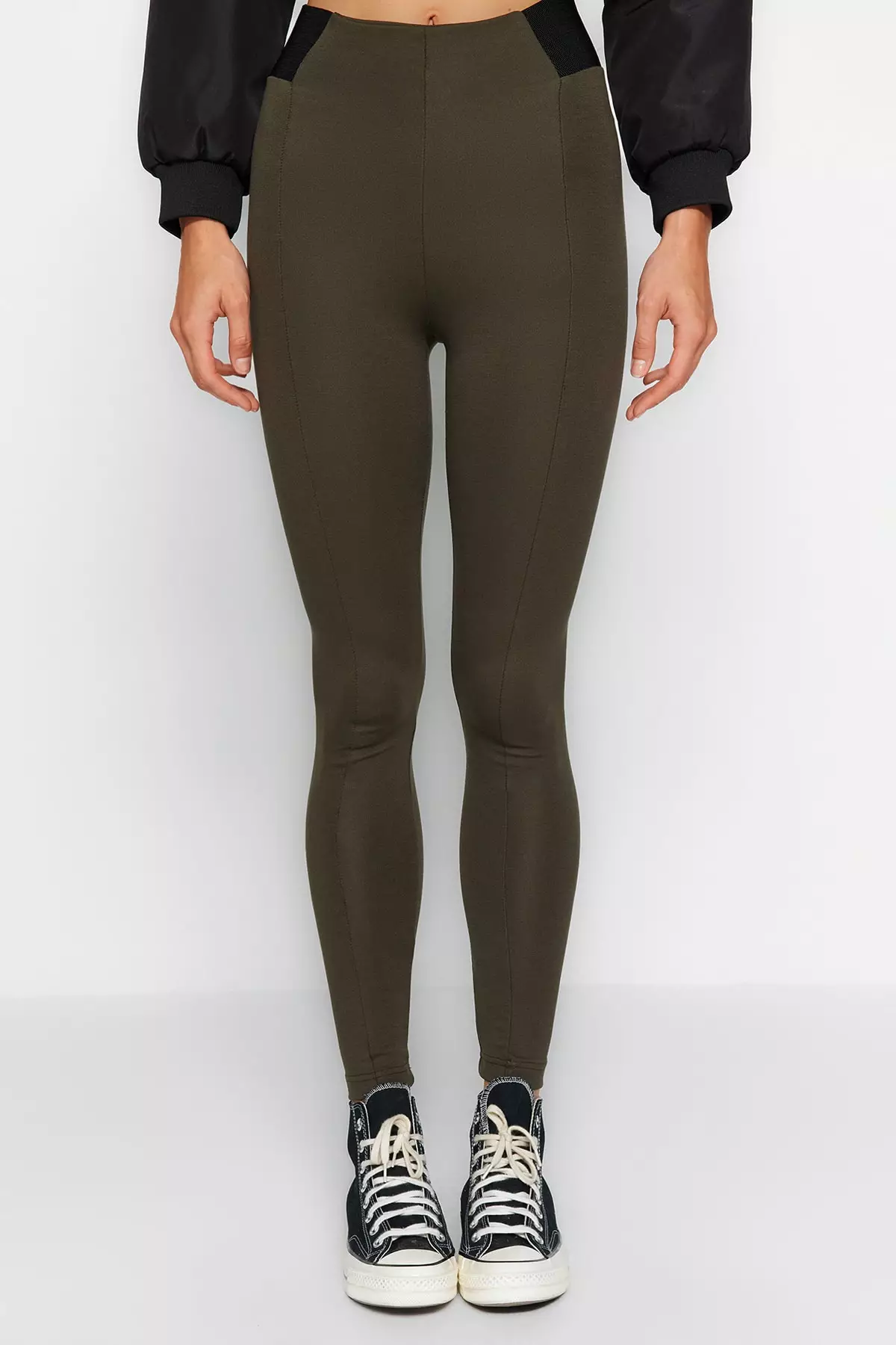 Khaki on sale legging pants