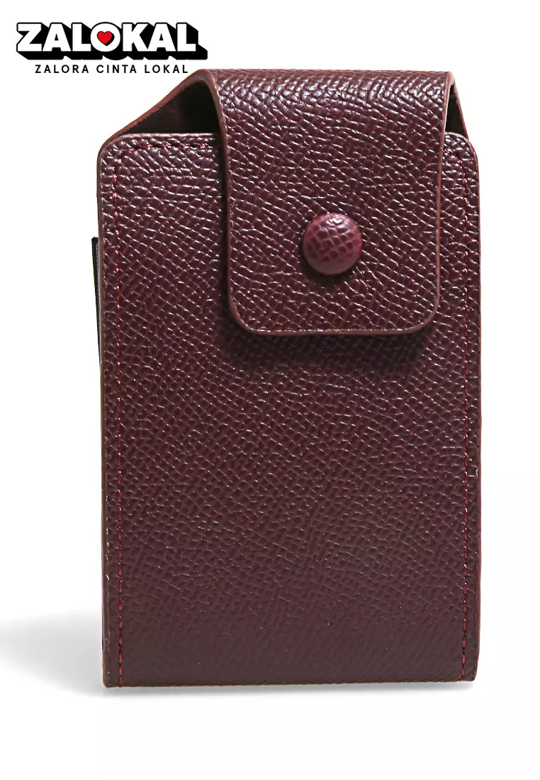 Dompet Kartu Pria Card Wallet Many Slot Simple Design Material Leather ORIGINAL