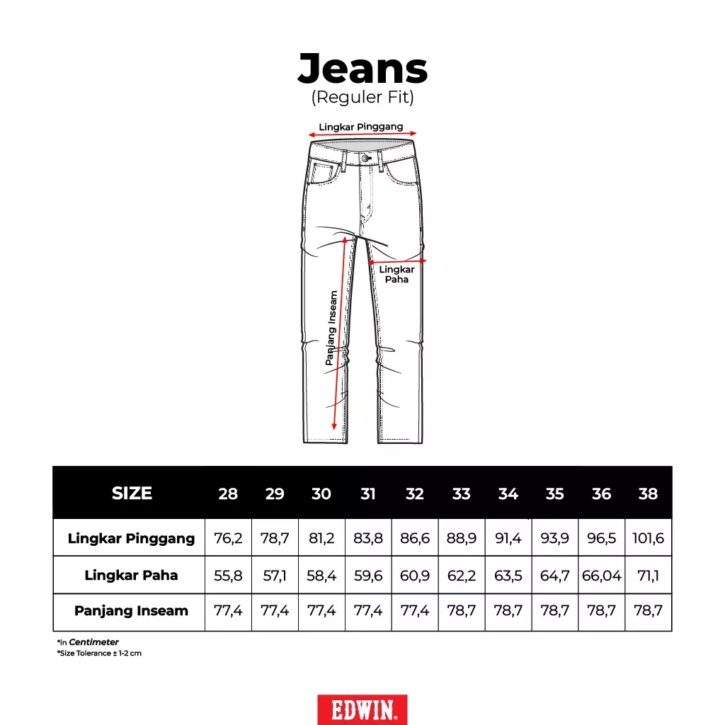 801 Reguler Fit Soft Jeans Dark Blue Indigo - Celana Panjang Denim Pria