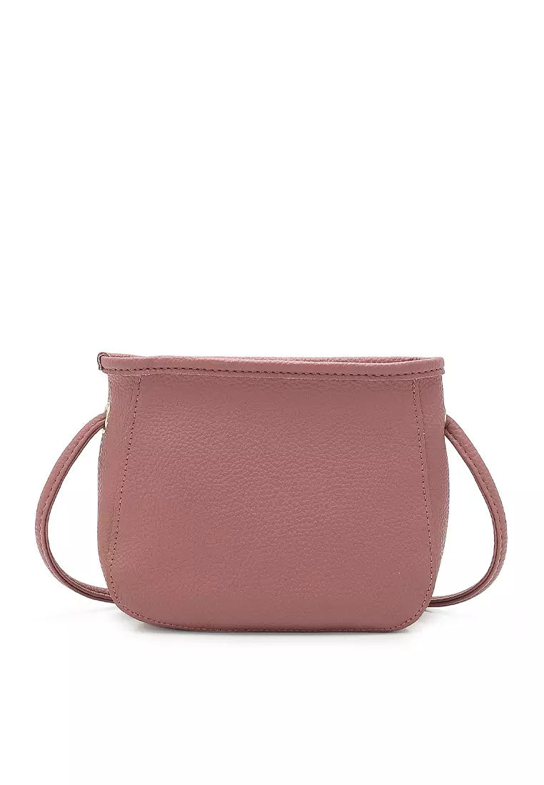 2-In-1 Sling Bag & Zipper Pouch (二合一斜孭袋 & 小袋) - 紅色