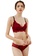 LYCKA red LMM4009-Lady Sexy Lace Lingerie Sleepwear Two Pieces Set-Red 0E02EUSAB0069DGS_1