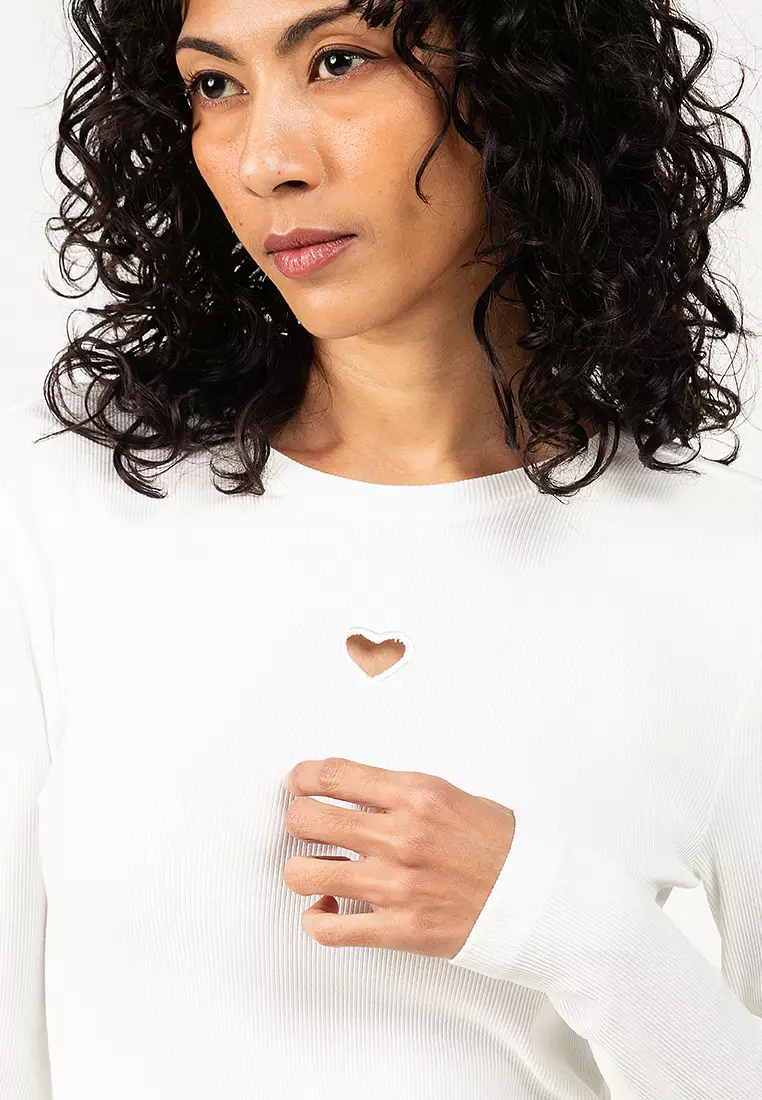 Long Sleeve Cut Out Top