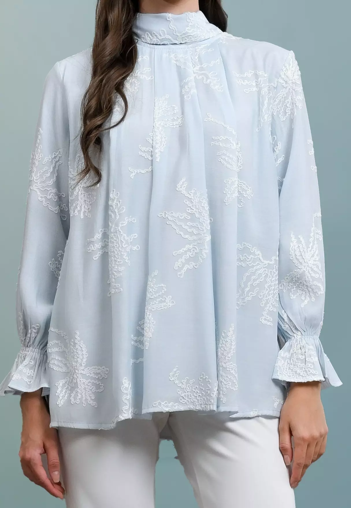 Aurine Blouse - Sky