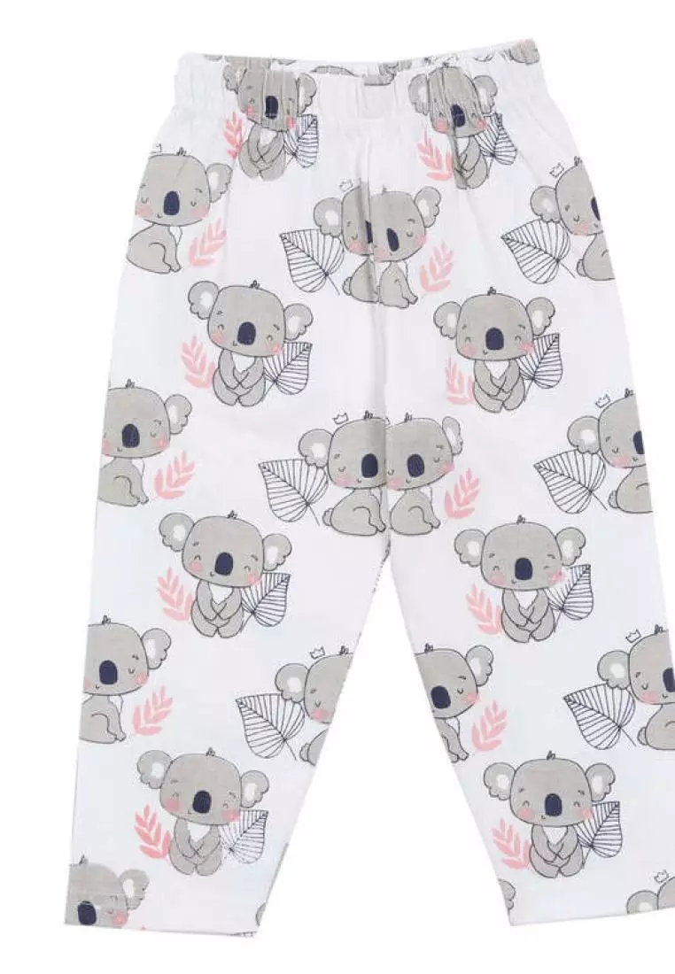 The Mom Store Kids Pajama Set Pack Of 3 Baby Koala, Tall as a Giraffe & Meow Meow - Multicolor