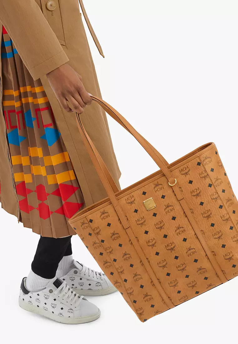 Aren Top-Zip Shopper in Visetos