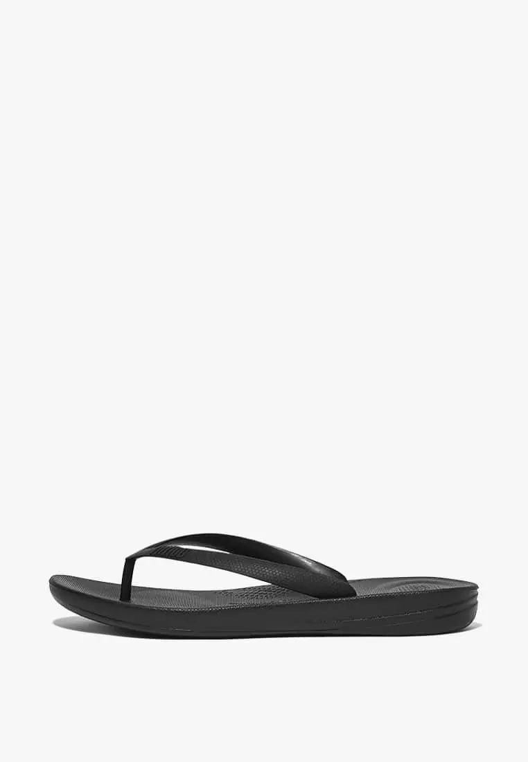 Discount on Fitflop  shoes - SKU: Fitflop Iqushion Ergonomic Men's Flip-Flops- Black