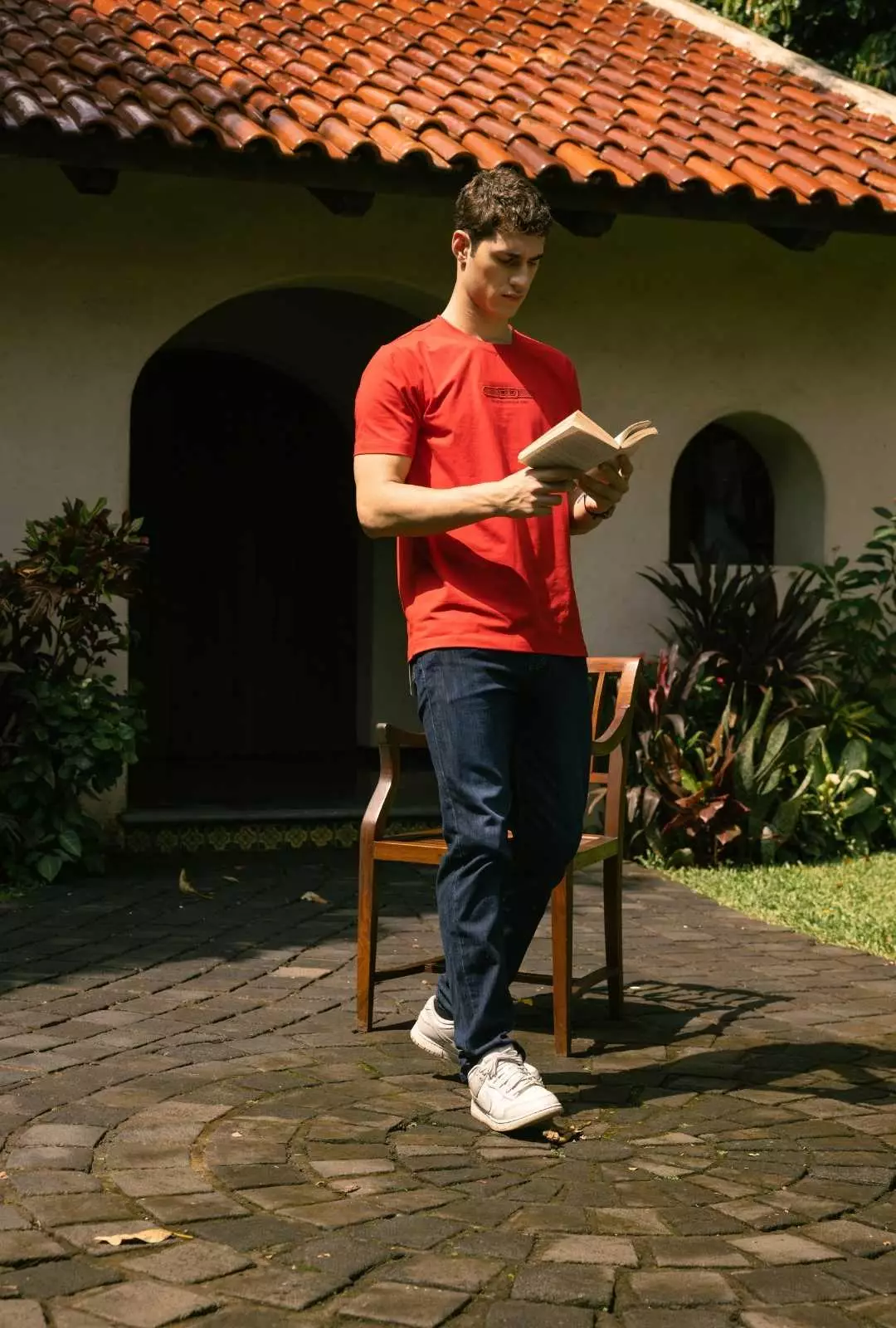 POLICE Celana Jeans Panjang V Pocket Biru Pria