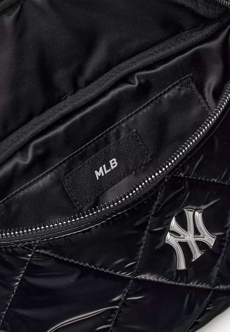 トートバッグ [ MLB ] BASIC QUILTIN LUX HIP SACK Jual MLB Korea Basic Quilting Lux Hipsack - NY Black