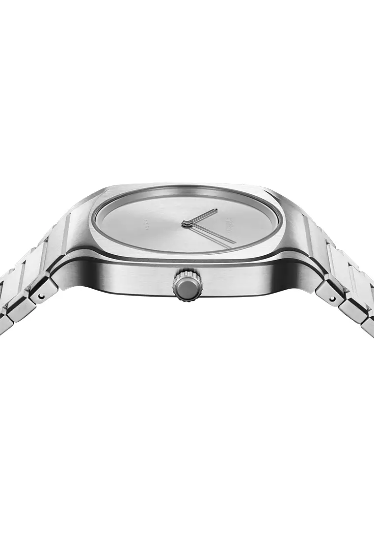 Grey Frame Square Bracelet Watch, 37 mm
