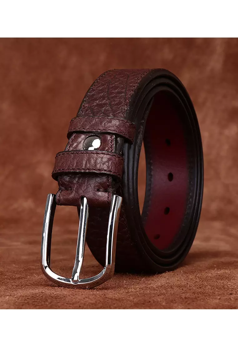 Buy Twenty Eight Shoes Thick Reversible Grain Leather Belt CP565 2024 ...