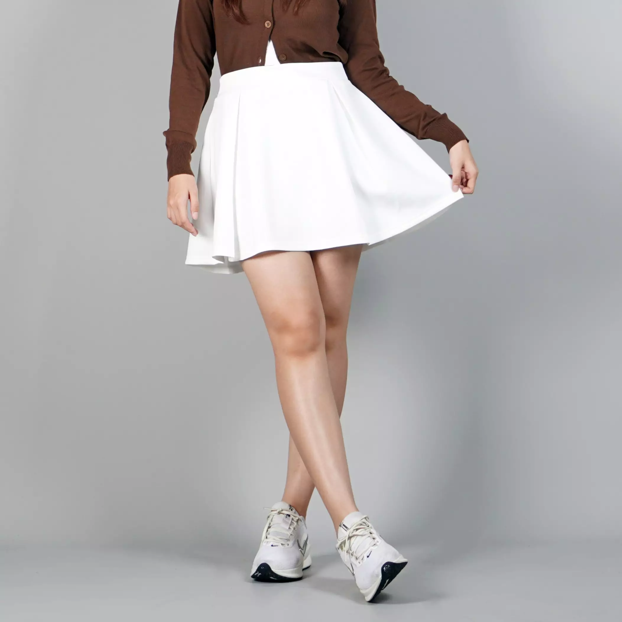 YEPPO Rok Pendek Putih Rok Mini Skirt Korean Style Rok Putih - PUTIH