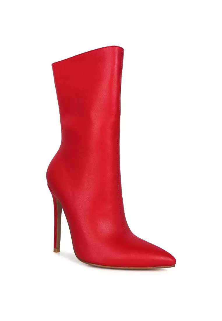 Red online pointy boots