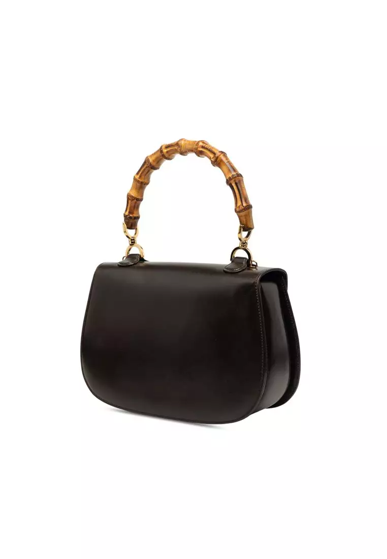 Pre-Loved Gucci Calfskin Bamboo Night