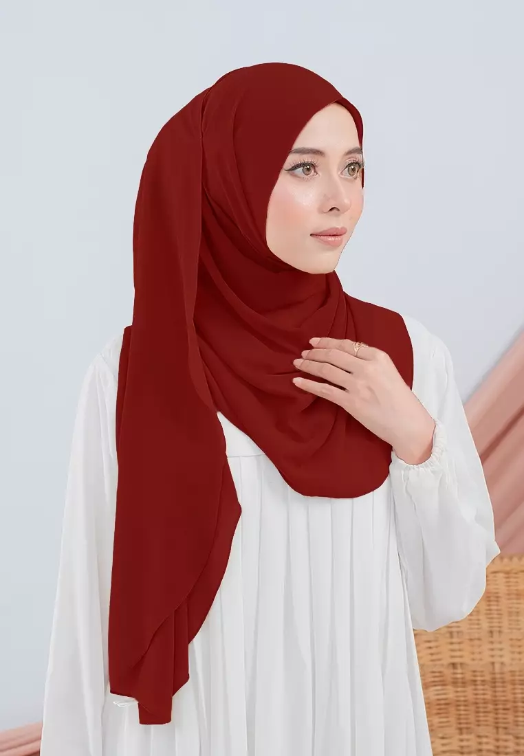 HIJAB INSTAN SABIYA - DEEP MAROON