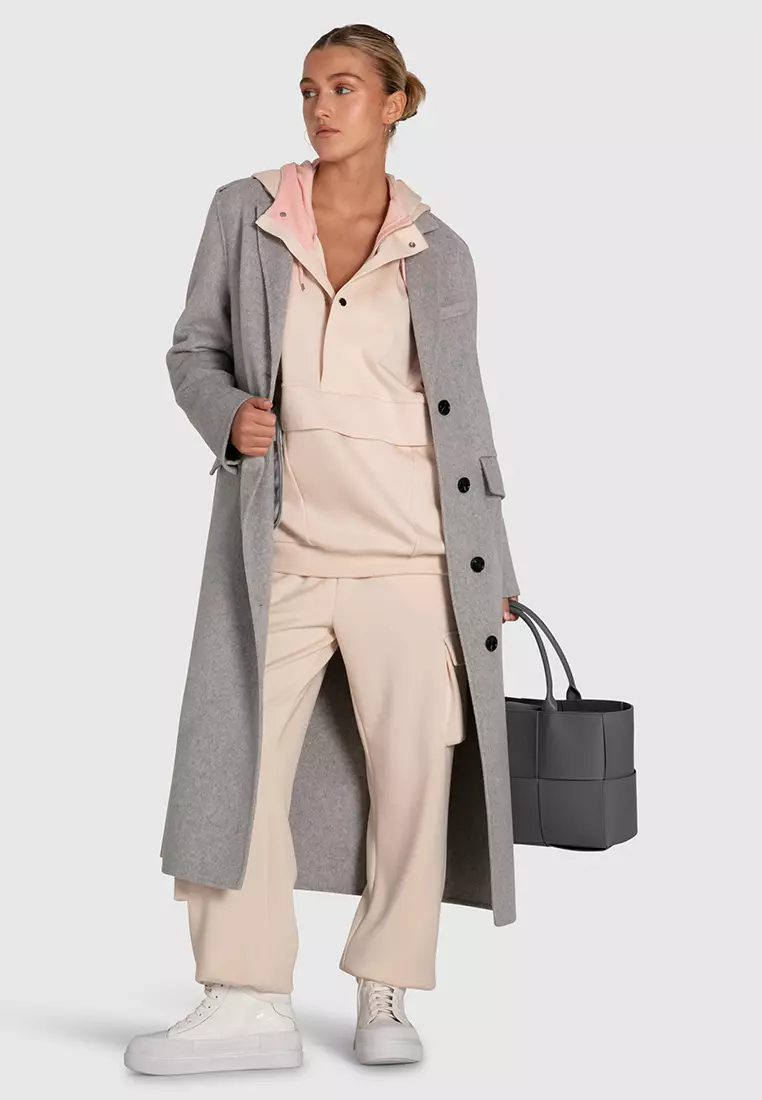 Belle & Bloom Best Of Me Panelled Hoodie in Cream