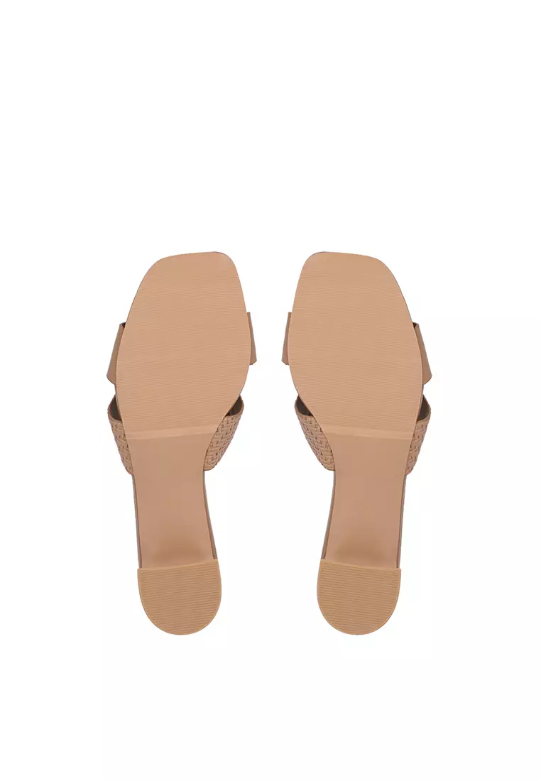 Brown Noelle Block Heel Sandals