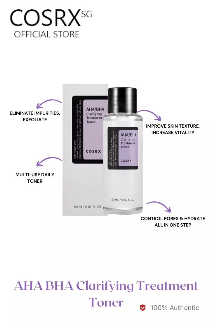 Cosrx AHA BHA Clarifying Treatment Toner 50ml(Exp:2028)